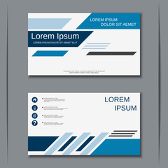 Modern business visiting card vector design template