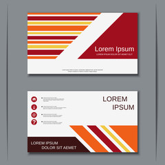 Modern business visiting card vector design template