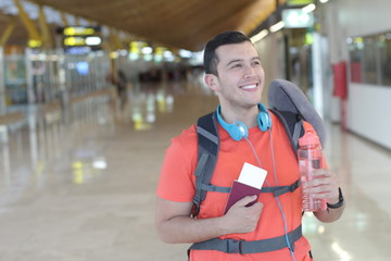 Frequent traveler ready to take off