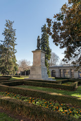 Fototapeta na wymiar Plaza Murillo in front of Museum of the Prado in City of Madrid, Spain
