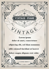 decorative frame in vintage style