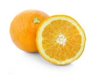 Ripe orange isolated