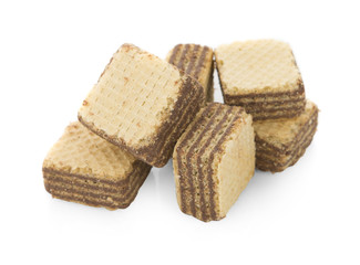 Wafers with chocolate isolated