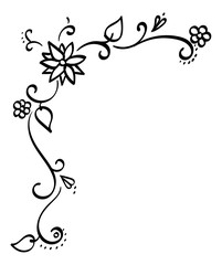 Corner Border - Floral