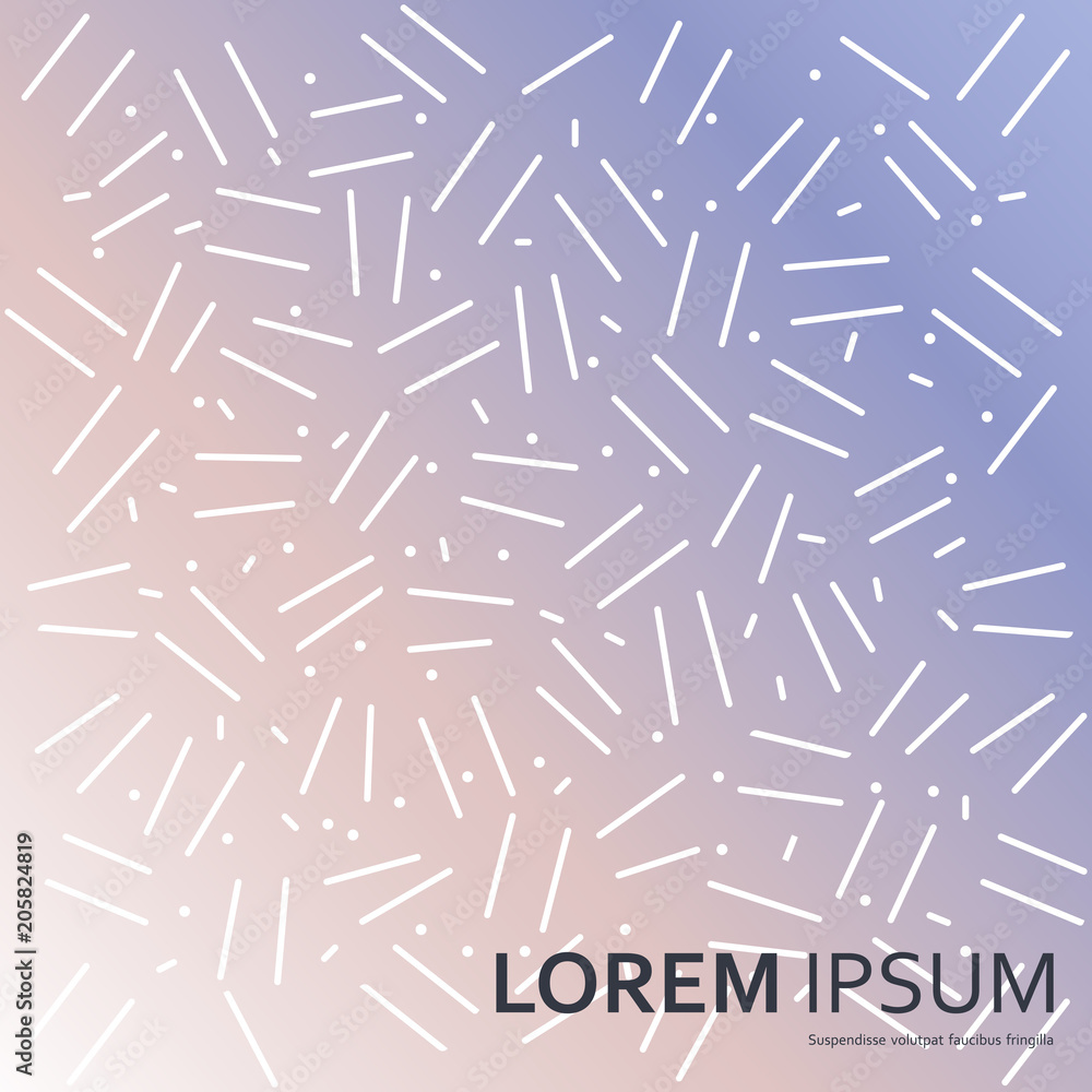 Aufkleber Seamless abstract pattern whith dots and lines