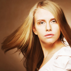 Naklejka premium pretty blond woman