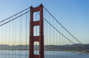 Golden Gate Bridge at evening light, San Francisco