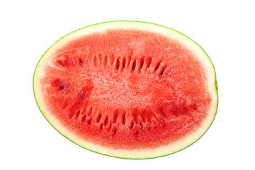 Fototapeta na wymiar Slice of watermelon isolated on white background
