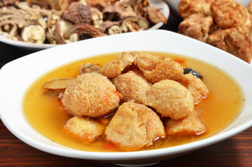 Sesame oil bearded tooth mushroom  - one of Taiwan's food 
