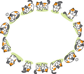 cat vector background