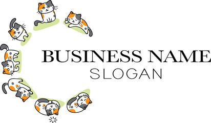 cat vector background