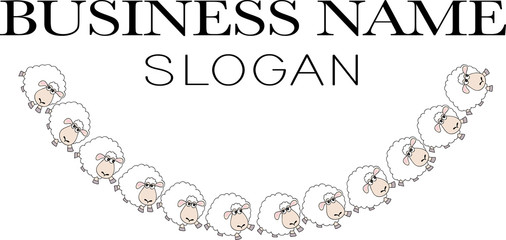 sheep vector background