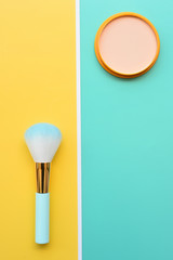 collection of make up and cosmetic beauty products arranged