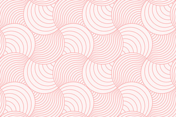 Backgrounds pattern seamless geometric sweet pink circle abstract and line vector design. Pastel color background.