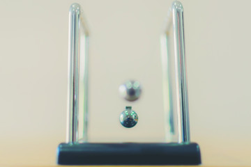 The Balls Newton Business effect concep.
