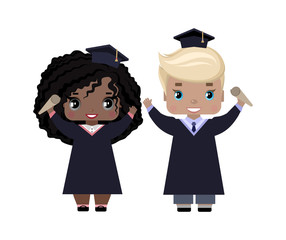 academic, achievement, anime, bachelor, background, boy, cap, cartoon, celebrate, celebration, ceremony, African American, Gypsy, certificate, character, college, couple, cute, degree, design, diploma