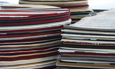 close up on stacking carpet for sale
