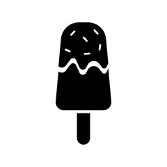 ice  cream icon silhouette