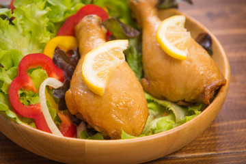 Fried chicken salad