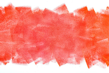 hand painted wall by paint roller. abstract red paint background
