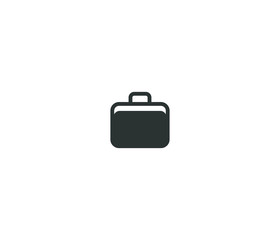 Modern office suitcase icon