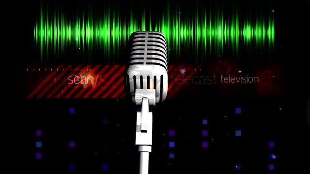 Radio online. Radio. Background for video editing, name, logo...