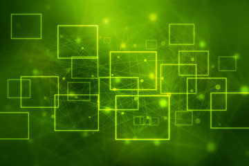 2d illustration Abstract futuristic electronic circuit technology background