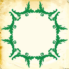 Vector baroque of vintage elements for design. 