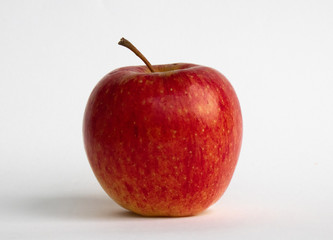 Fresh red apple isolated on white. With clipping path