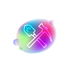 Shovel and kyle neon icon