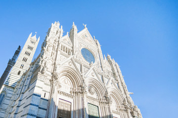 Siena Cathedral, Italy, close-up