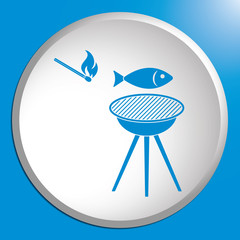 Grilled fish icon