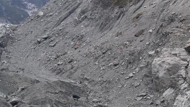New Zealand fox glacier ice 2017 nature pan rocks and stones