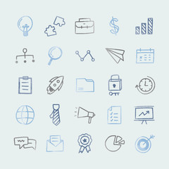 Collection of icons technology
