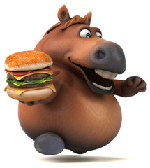 Fun horse - 3D Illustration © Julien Tromeur