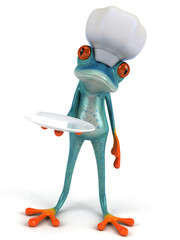 Fun frog - 3D Illustration