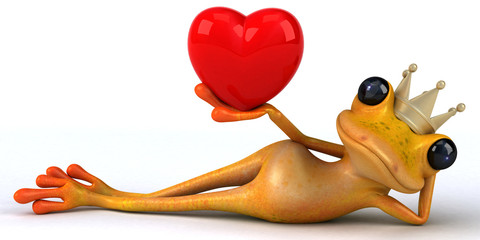 Fun frog - 3D Illustration © Julien Tromeur