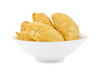 Gujiya or Gujia is a indian sweet dumpling made with suji, Maida or wheat flour and stuffed with khoya. It is common in North India, particularly in Bihar, Uttar Pradesh, Madhya Pradesh or Rajasthan