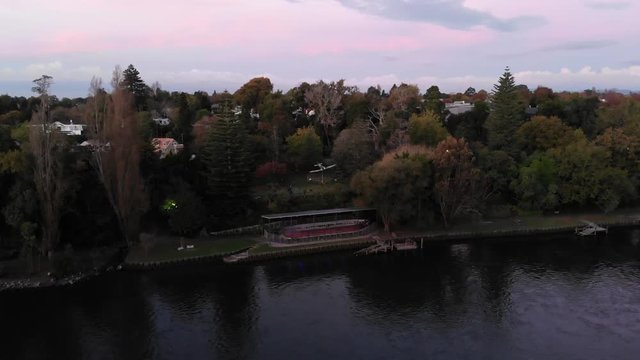 river at sunset