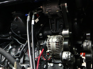 Fototapeta premium Diesel engine of a modern tractor.