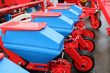 Seed drill. Precision sowing machine.