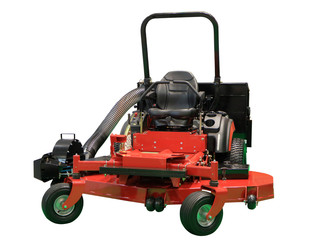 Lawn mower. Mower. Isolated on white.