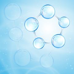 Hyaluronic acid or abstract molecules design