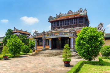 Scenic view of the Royal Library (Thai Binh Lau Pavilion)