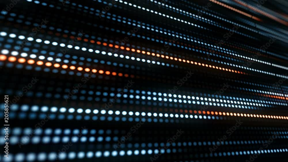 Aufkleber dots stripe pattern motion video.abstract blue dot moving.abstract technologic background with strip
