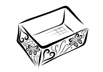 Empty box with a pattern