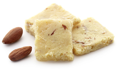 Tasty almond barfi