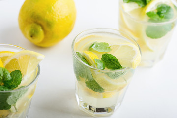 Fresh homemade lemonade