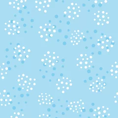 Tafelkleed Eenvoudig naadloos patroon met verspreide ronde stippen. Eindeloos printen. © Anne Punch