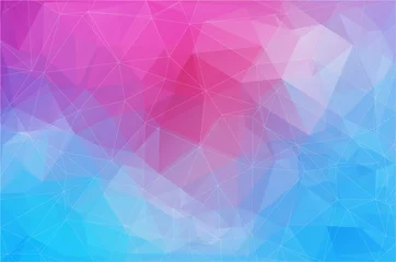 Fototapeten Horizontal abstract polygonal banner. Vector Background © igor_shmel